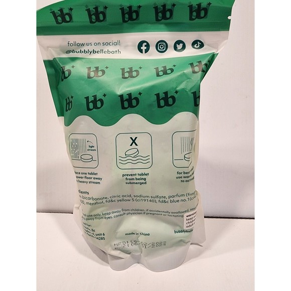 Bubbly Belle 15 Mint Shower Steamers - Picture 2 of 3